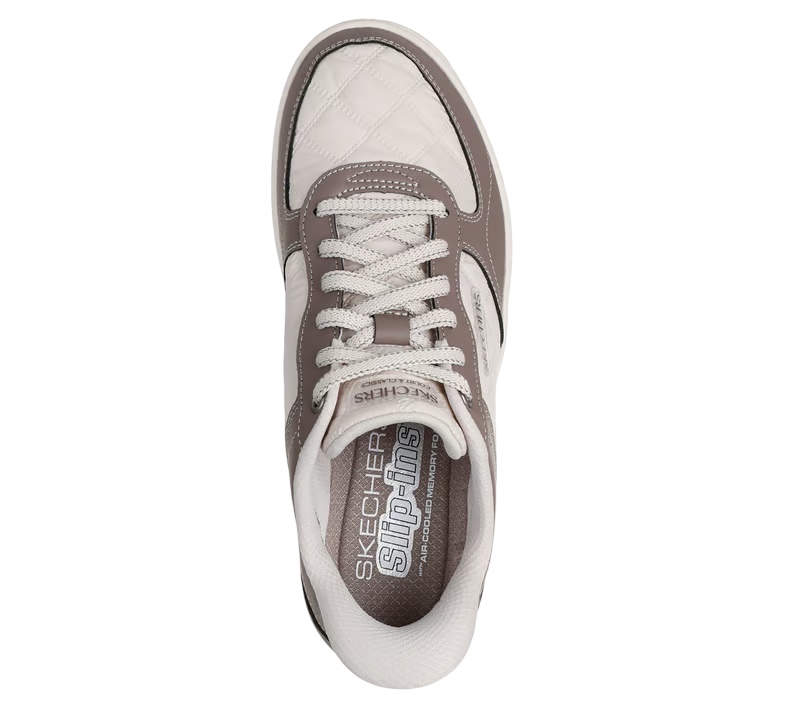 Skechers Donna Slip-ins Sport Court 2.0 185166/TPBR Beige