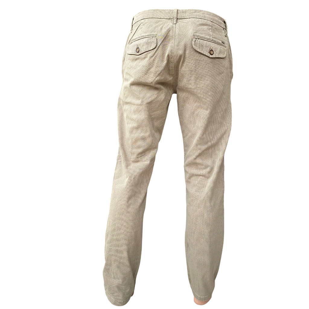 Trez Pantalone Uomo Microfantasia PRATT-1702STP M49604 895 Marrone – casual, elegante, comfort uomo