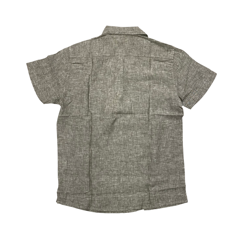 Trez camicia manica corta da uomo in misto lino Cocco-1217 M49026 444 salvia