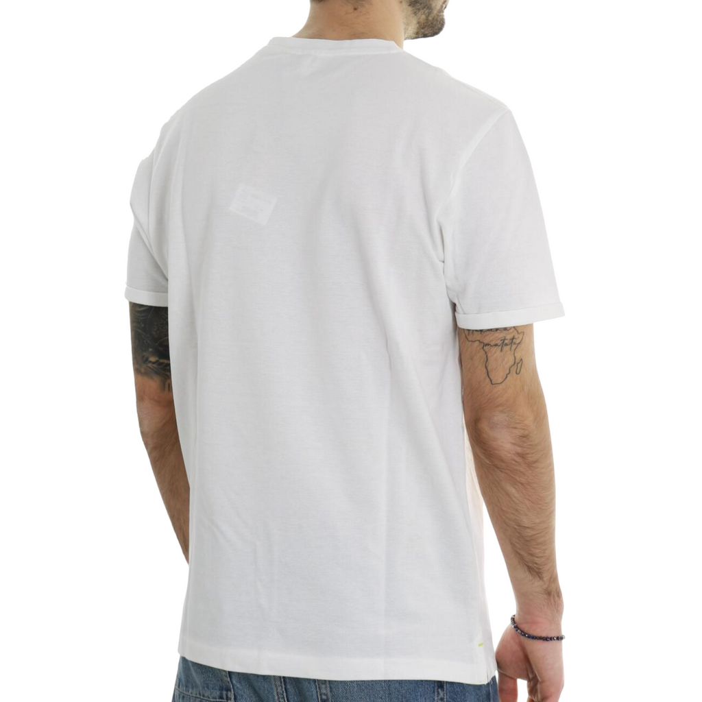 Trez maglia manica corta in cotone pique Tasik-PC M49046 102 bianco