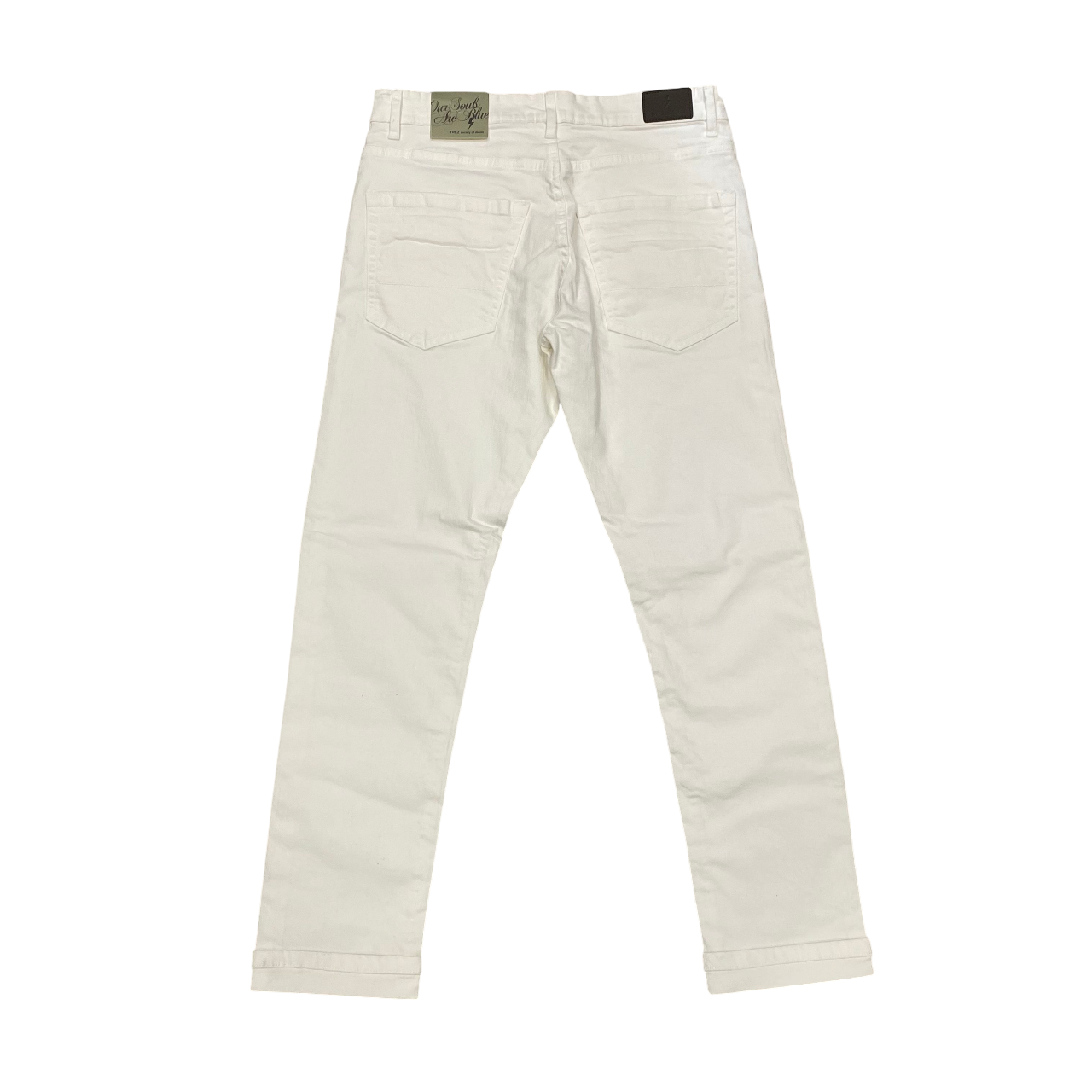Trez pantalone 5 tasche da uomo BEER-BULL2 M48684 109 bianco