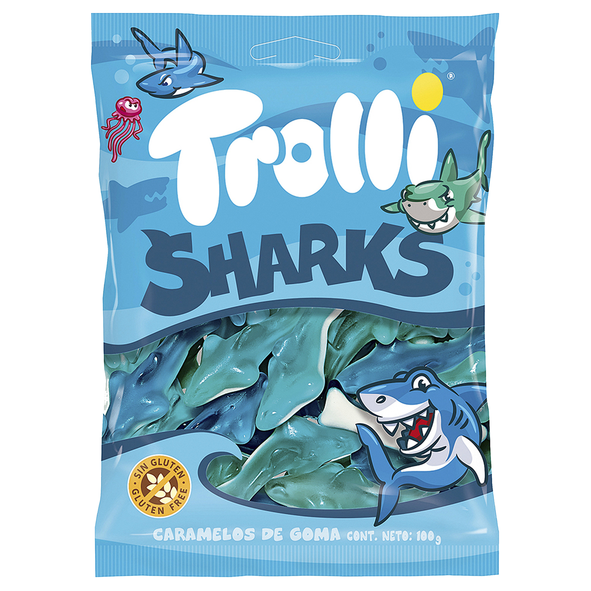 Trolli Sharks 100gr- Confezione da 16 pezzi