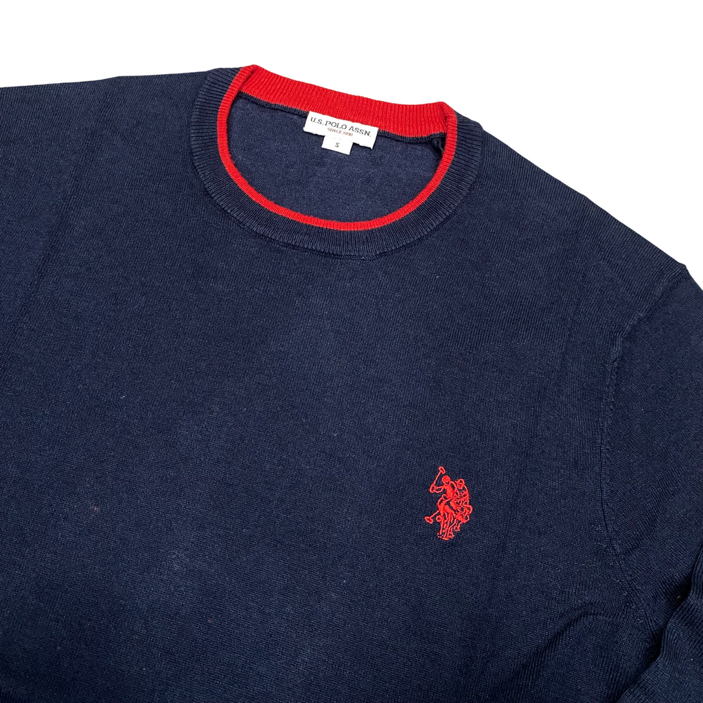 US Polo Assn Maglia Girocollo Misto Lana e Viscosa US42173007 179 Blu – Comfort Classico, Stile Versatile e Qualità Tradizionale