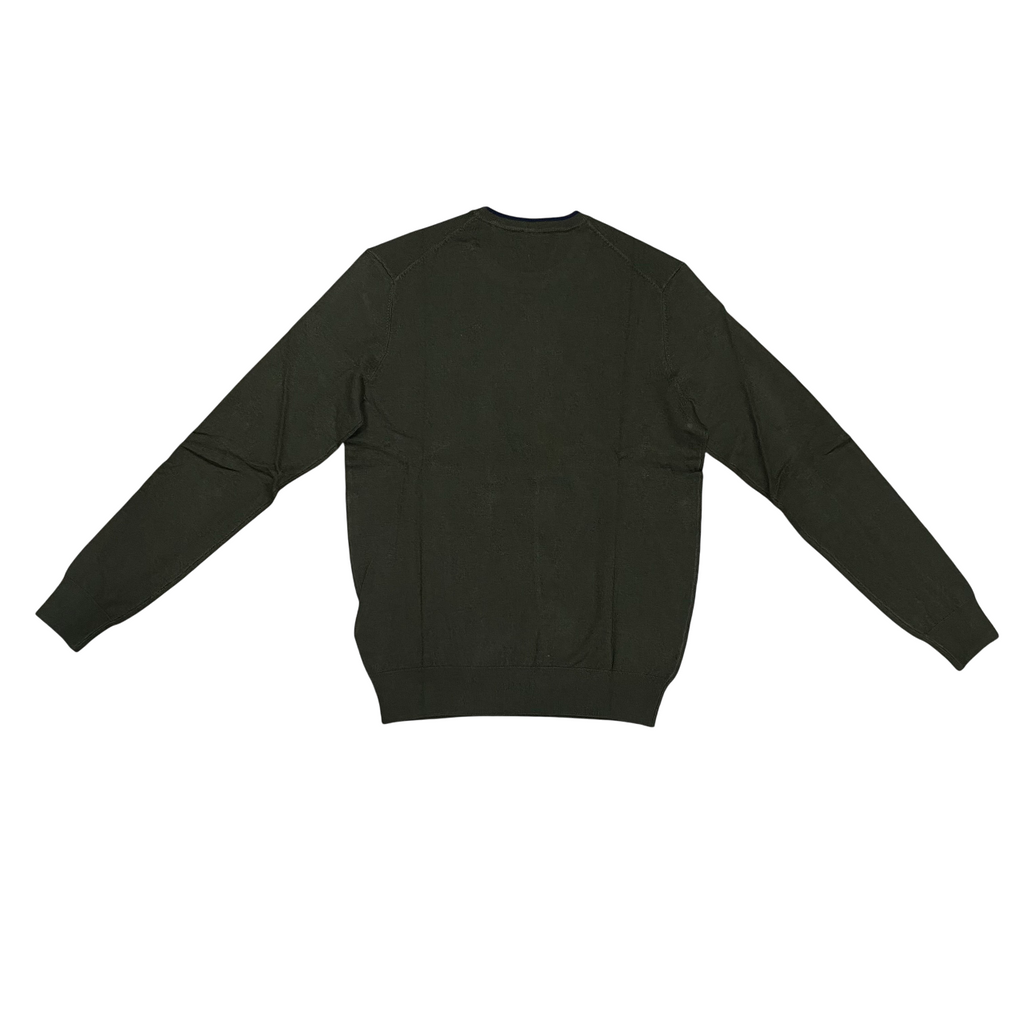 US Polo Assn Maglia Girocollo Misto Lana e Viscosa US42173007 249 Verde – Comfort Classico, Stile Versatile e Qualità Tradizionale
