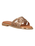 Valleverde Ciabatta Donna Bronzo Brillante Slip-On Leggera - 32032