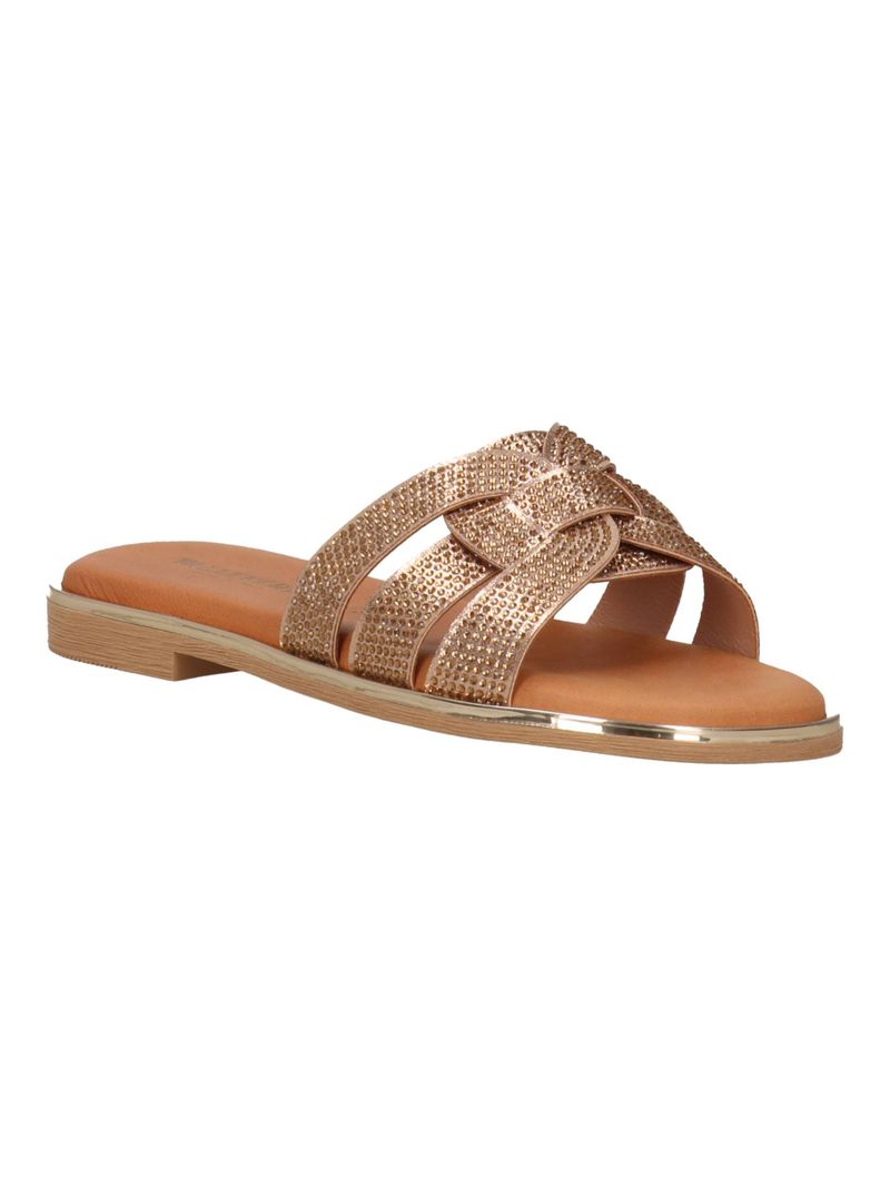 Valleverde Ciabatta Donna Bronzo Brillante Slip-On Leggera - 32032