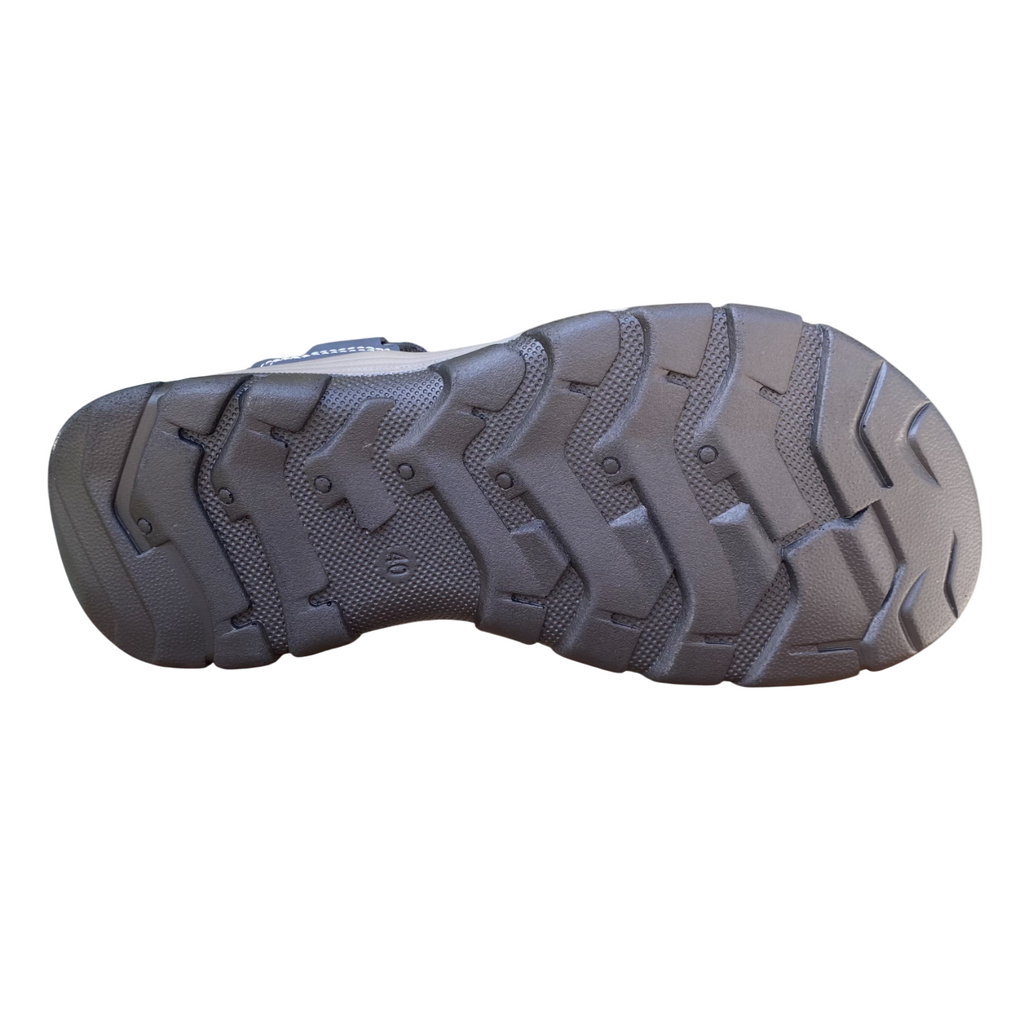Valleverde Sandalo Uomo Blu Plantare Ergonomico in Pelle - 54803