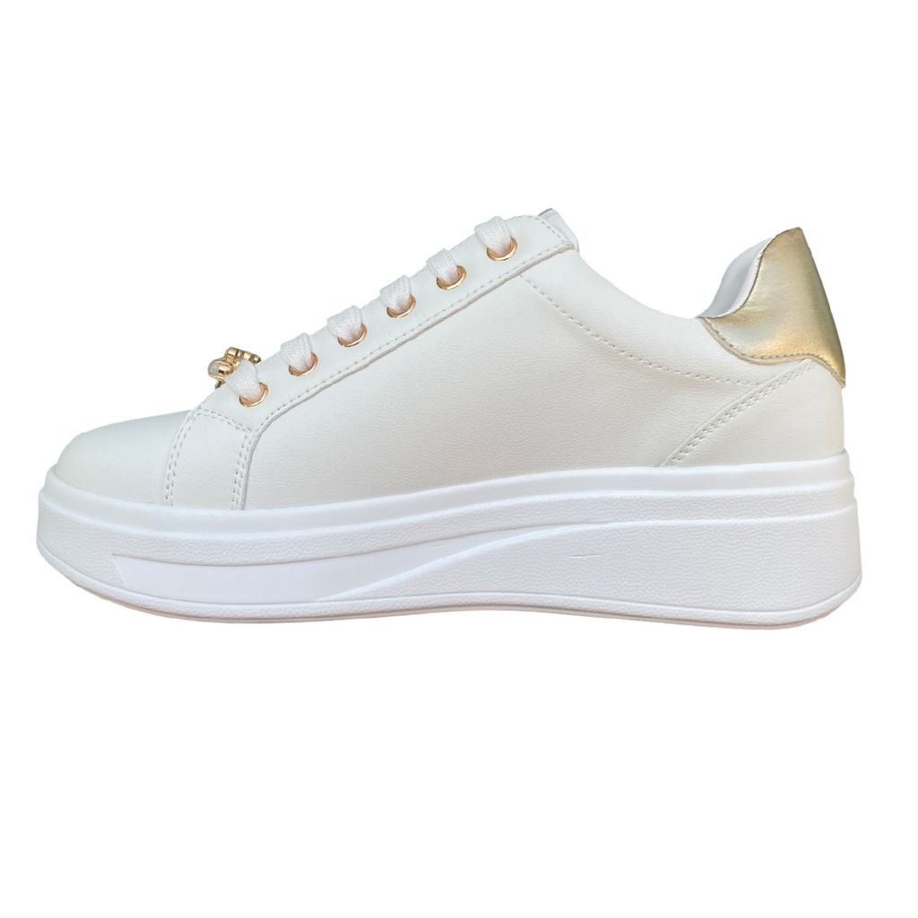 Valleverde 35103 Lifestyle Sneakers Donna Bianco Oro