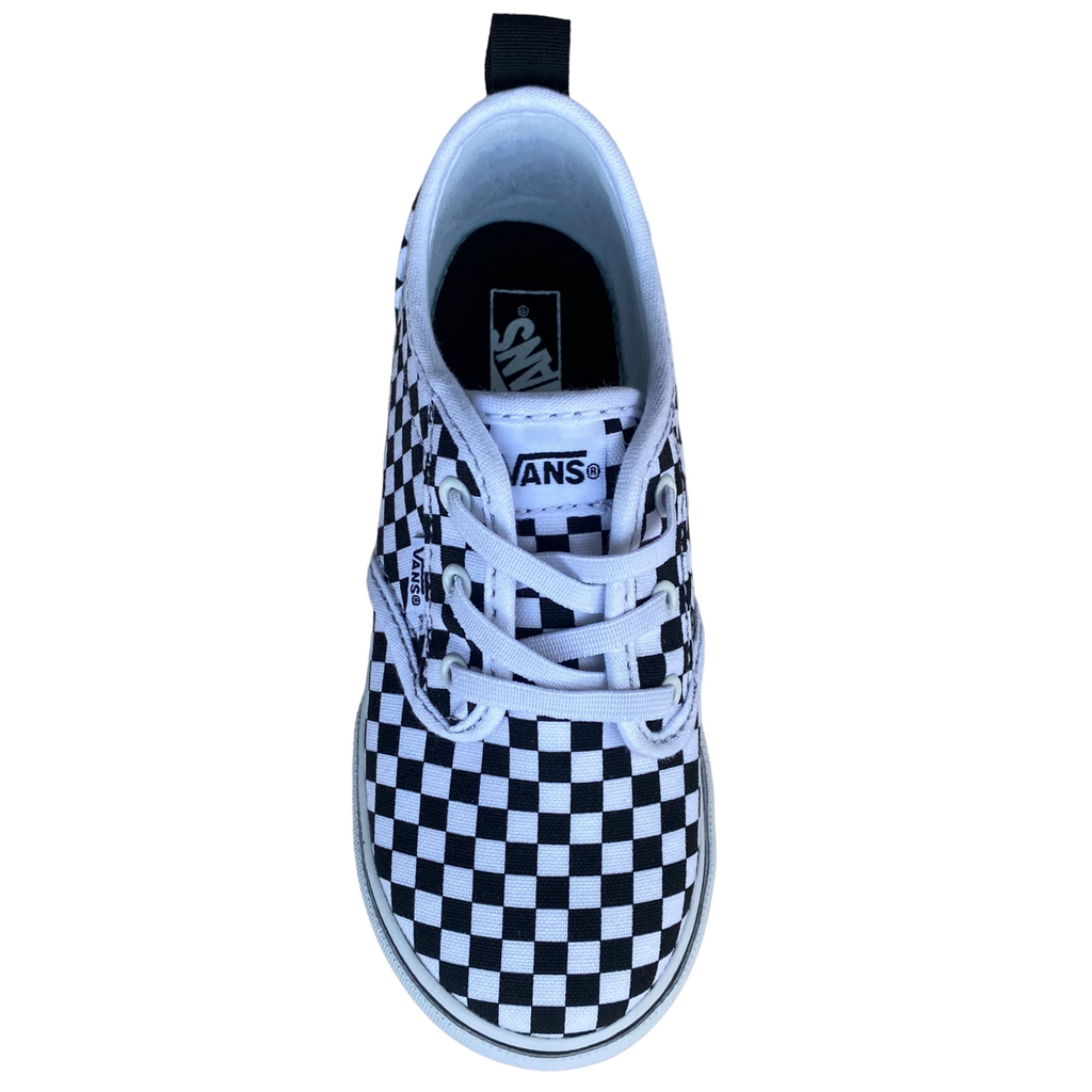Vans Atwood Slip-On Junior Tela VN0A2XSPHRK | Sneakers bianche a scacchi neri