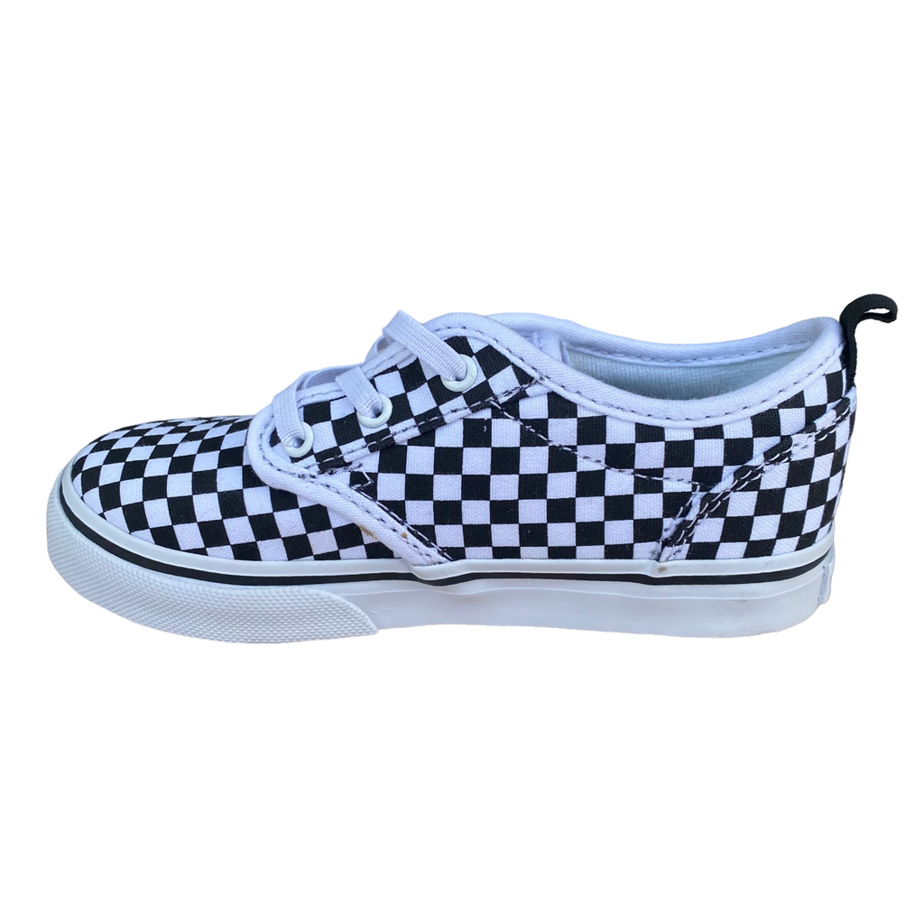 Vans Atwood Slip-On Junior Tela VN0A2XSPHRK | Sneakers bianche a scacchi neri