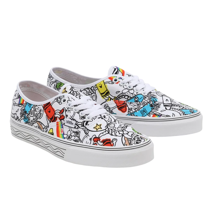 Vans Authentic x Crayola Unisex Tela VN0A5KRDARE DIY | Sneakers a fantasia