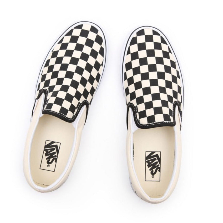 Vans Classic Slip-On Unisex Tela VN000EYEBWW1 | Sneakers bianca a scacchi neri