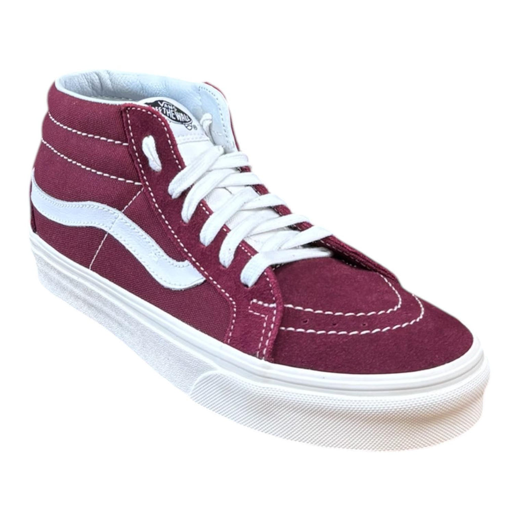 Vans Sk8-Mid Reissue VN0A3MV8U8M Pelle bordeaux-bianco