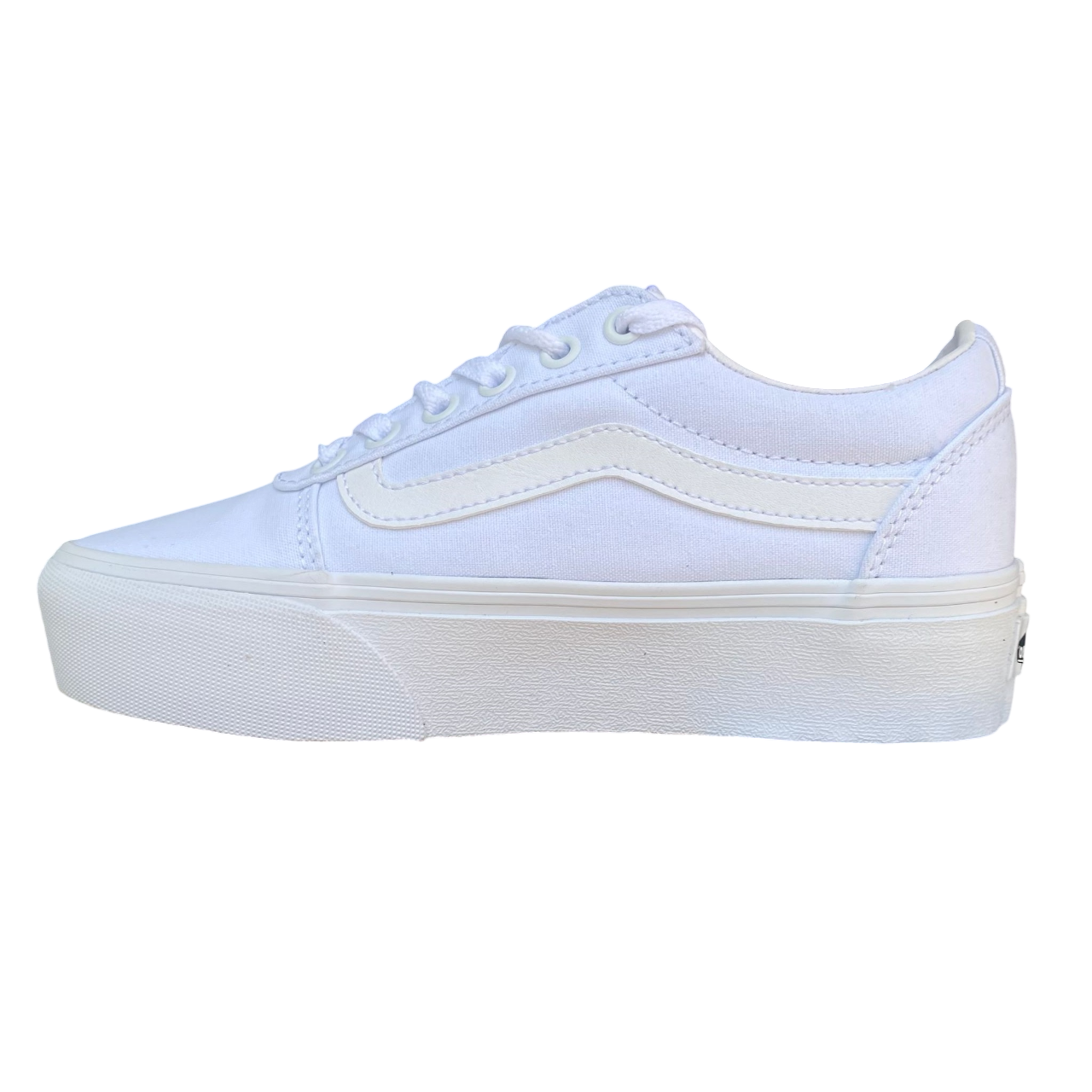 Vans Ward Platform VN0A3TLC0RG1 - Sneakers Donna Bianche Canvas