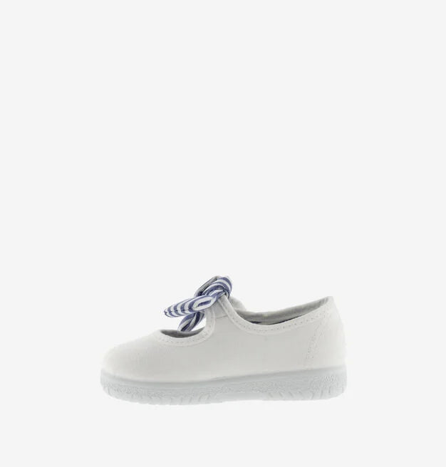 Victoria Ballerine Bambina Ojalá 105110 Bianco - Tela Cotone