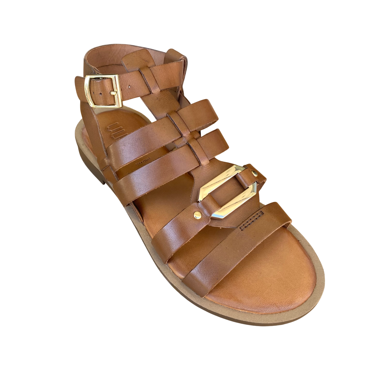 Vueva Sandalo Donna Tacco Basso WD-425R25 311 Cognac | Elegante