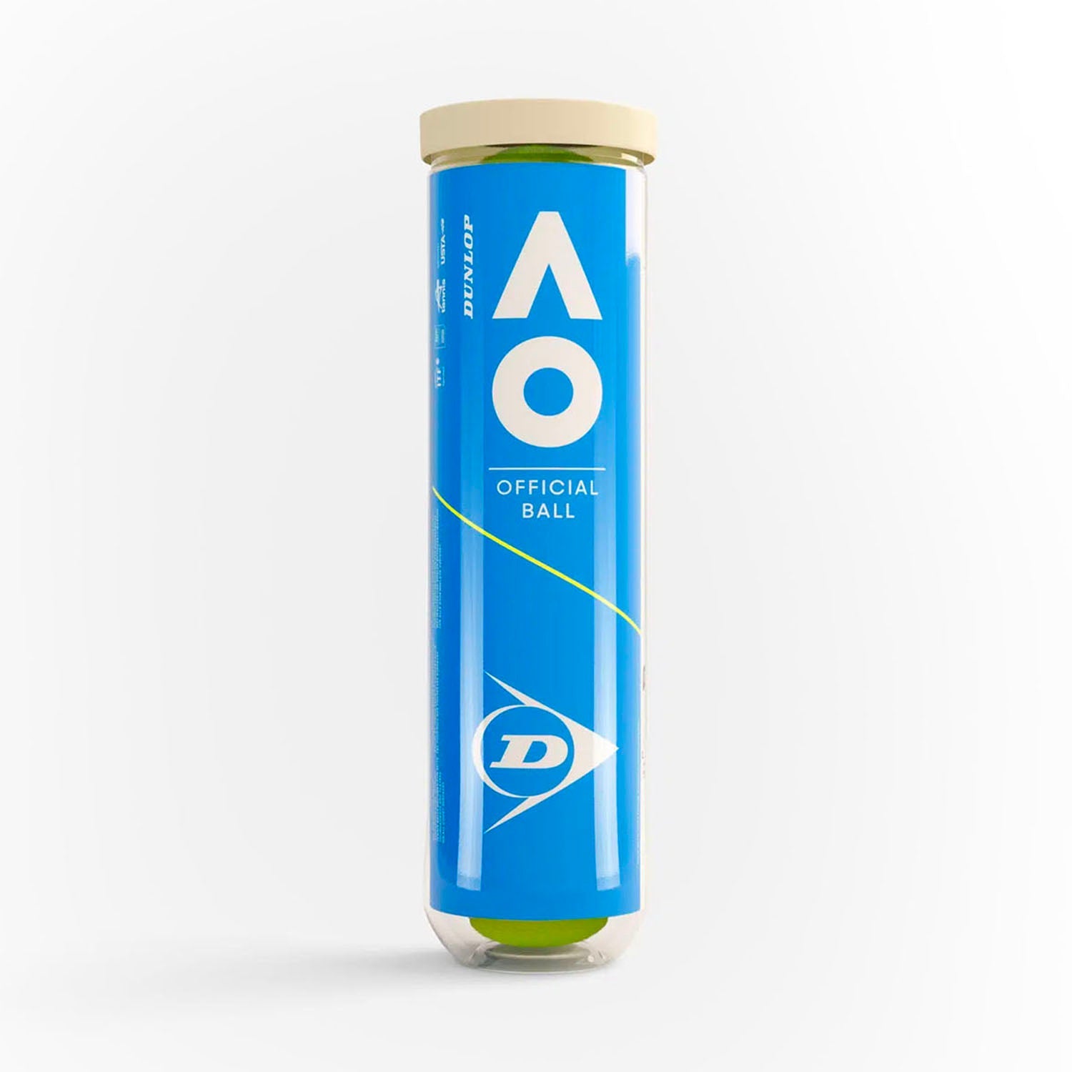 Dunlop Australian Open Palline Tennis Giallo 601602 - Tubo 4