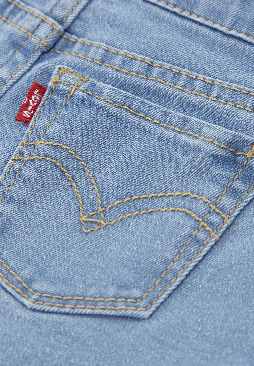 LEVI'S KIDS COMPLETO DA BAMBINA MAGLIETTA E PANTALONCINO1EP561-UHG Celeste