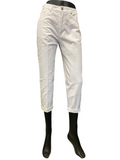 Griffai pantalone 5 tasche in bull da donna DGP3710 bianco