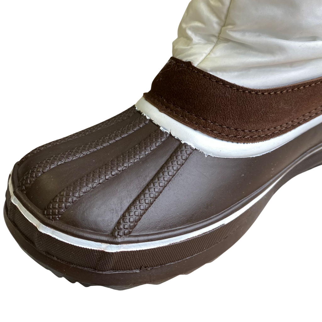 Winter-Grip Stivali da neve Canadian Moon 1132BRW bianco-marrone