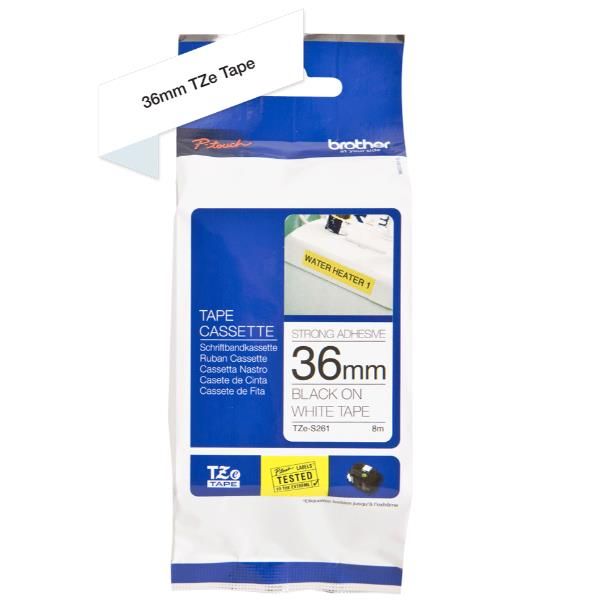 BROTHER NASTRO LAMINATO NERO DA 36MM (8M) NERO [TZES261]