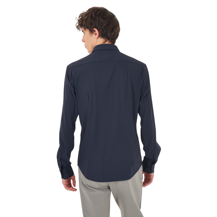 YES ZEE – Camicia Uomo No Stiro 0362 C809 0710 Blu