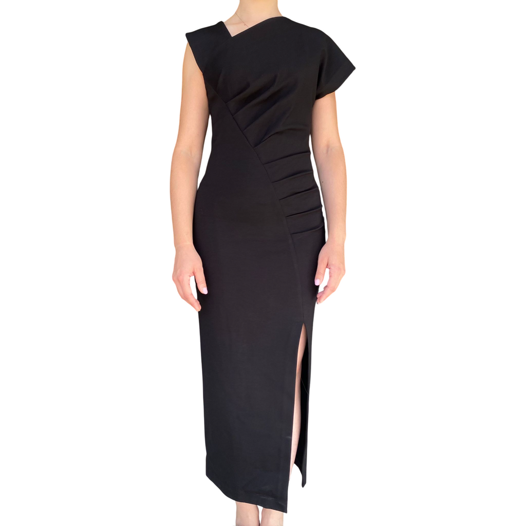 Yes Zee Abito Lungo Nero Donna 1432A037