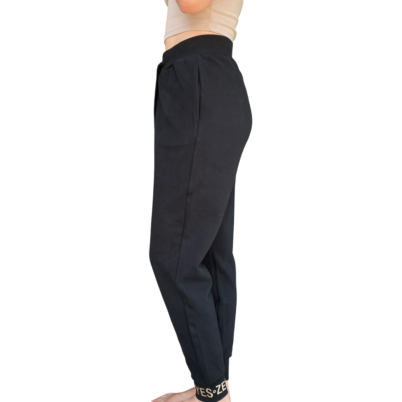 Yes Zee Pantalone Donna In Punto Milano 1115 P381 0801 Nero