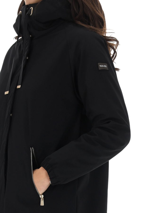 Yes Zee Parka Donna 1659 O069 0801 Nero – Giubbotto Imbottito Elegante