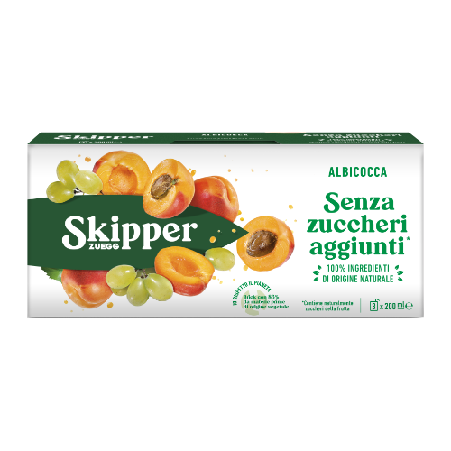 Zuegg Skipper - Succo Albicocca senza zuccheri aggiunti -  3x200ml