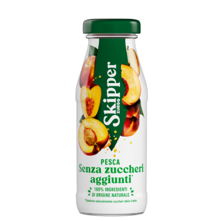 Zuegg Skipper - Succo alla Pesca senza glutine, in vetro - 200ml