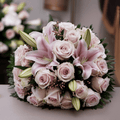 ETERNO ABBRACCIO – Rose Rosa e Lilium (Toni Delicati di Rosa)