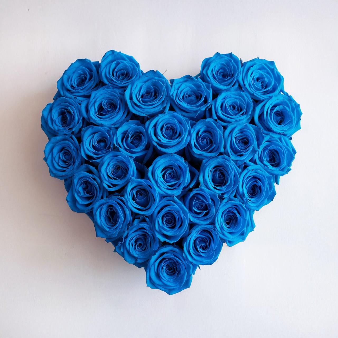 INFINITO BLU – Cuore di Rose Blu