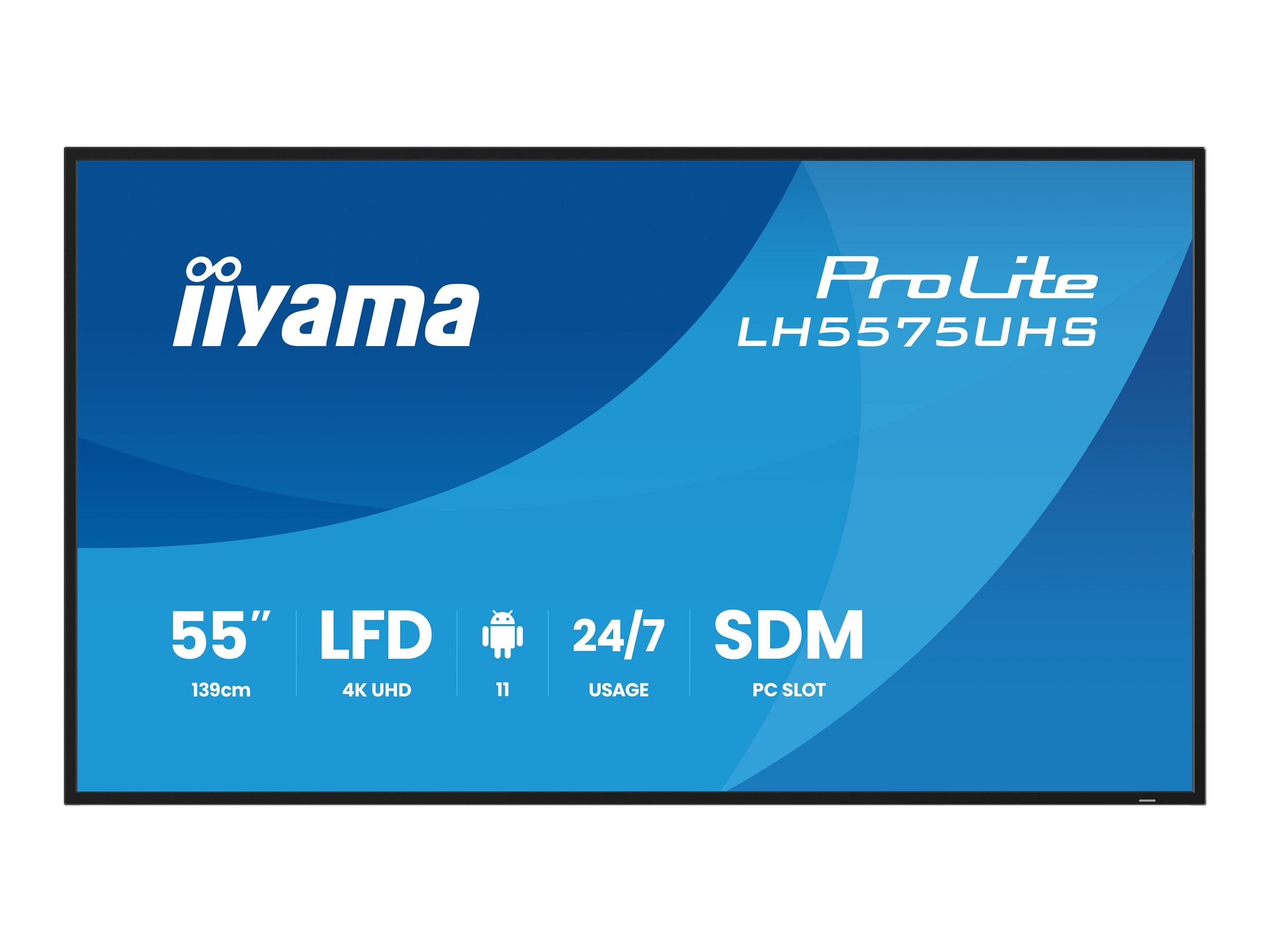 55 3840x2160, UHD IPS panel, Haze 25 , 500cd/m [LH5575UHS-B2AG]