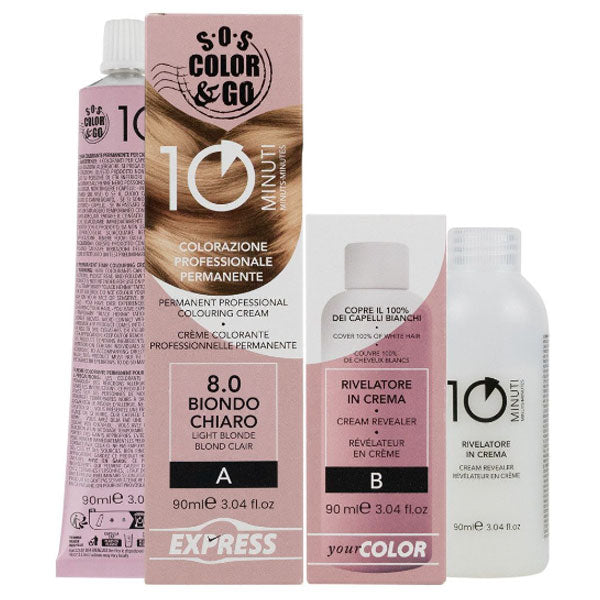 ALAMA SOS COLOR & GO TINTA CAPELLI 10 MINUTI BIONDO CHIARO 8.0