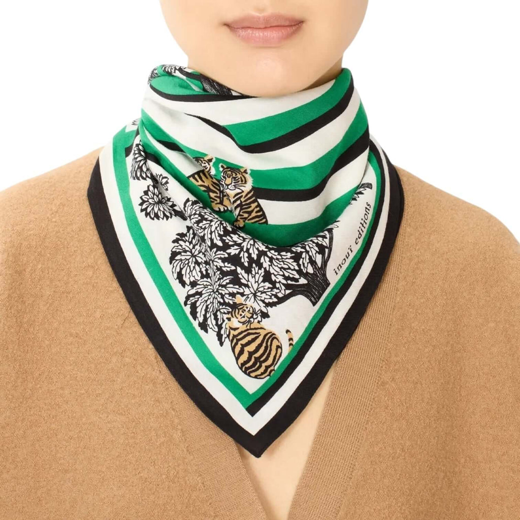 Foulard Quadrato Astrologie Labyrinthe Verde