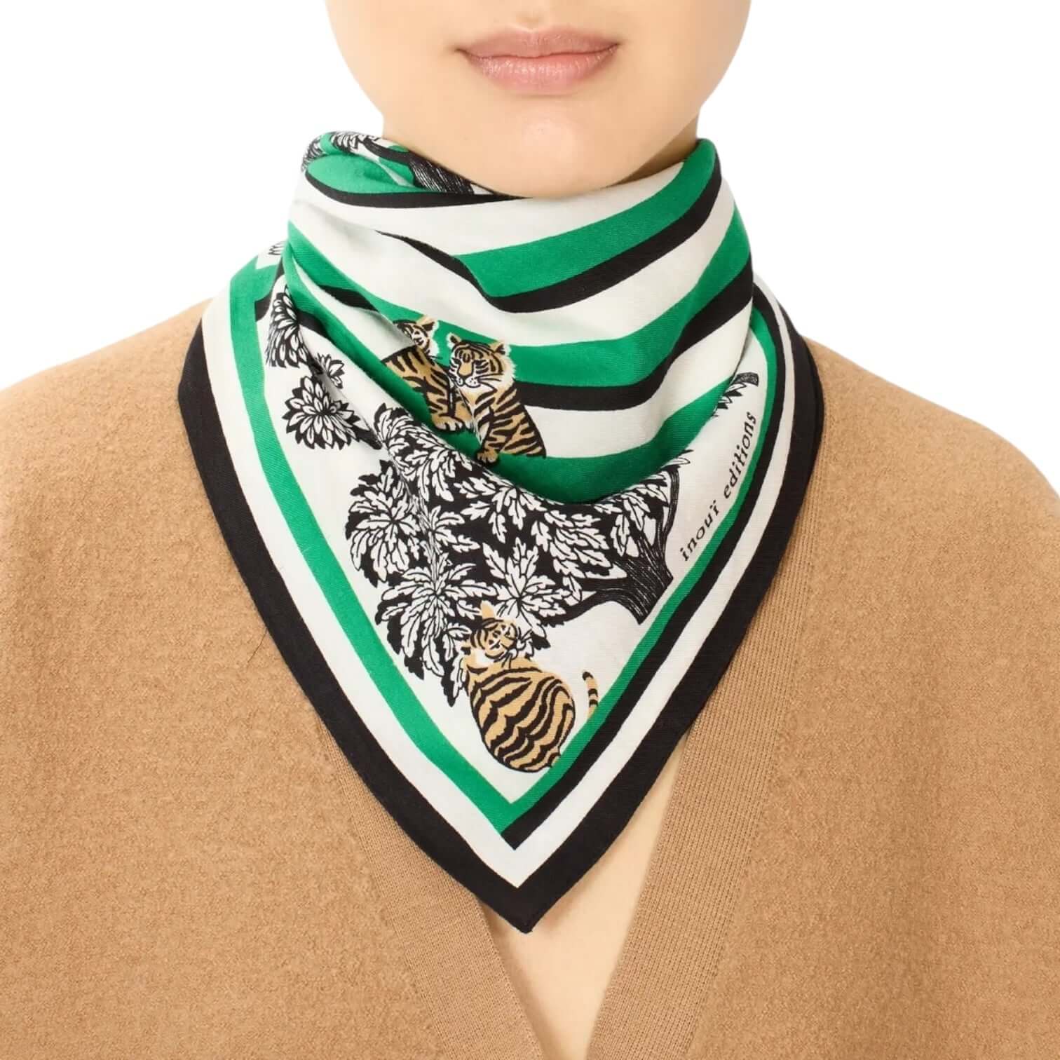 Foulard Quadrato Astrologie Labyrinthe Verde