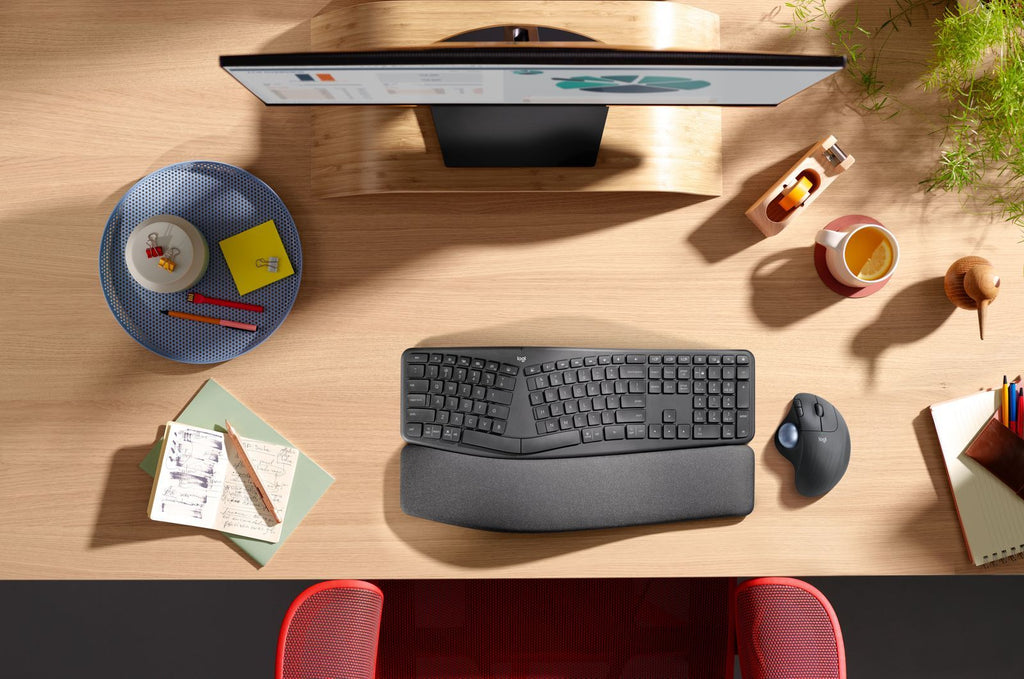 Logitech 910-006221 mouse Ufficio Mano destra RF senza fili + Bluetooth Trackball 2000 DPI [910-006221]