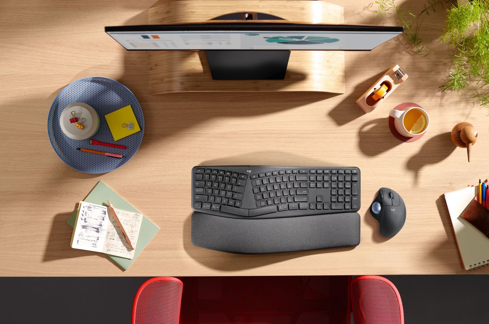 Logitech 910-006221 mouse Ufficio Mano destra RF senza fili + Bluetooth Trackball 2000 DPI [910-006221]