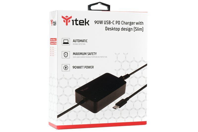 itek ITNBSDC90 adattatore e invertitore Interno 90 W Nero [ITNBSDC90]