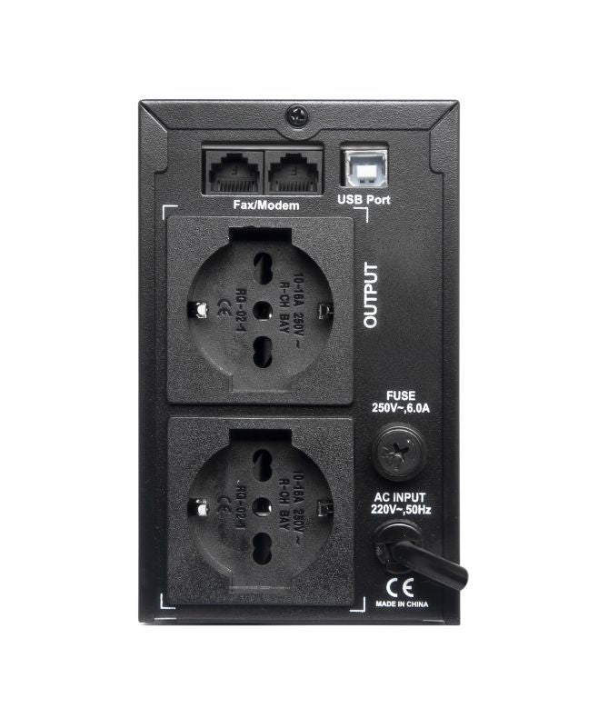 Vultech UPS1400VA-LFP gruppo di continuità (UPS) A linea interattiva 1,4 kVA 700 W 2 presa(e) AC [UPS1400VA-LFP]