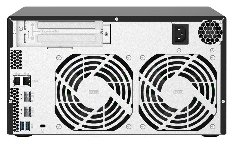 QNAP TS-832PX NAS Tower Collegamento ethernet LAN Alluminio, Nero AL324 [TS-832PX-4G]
