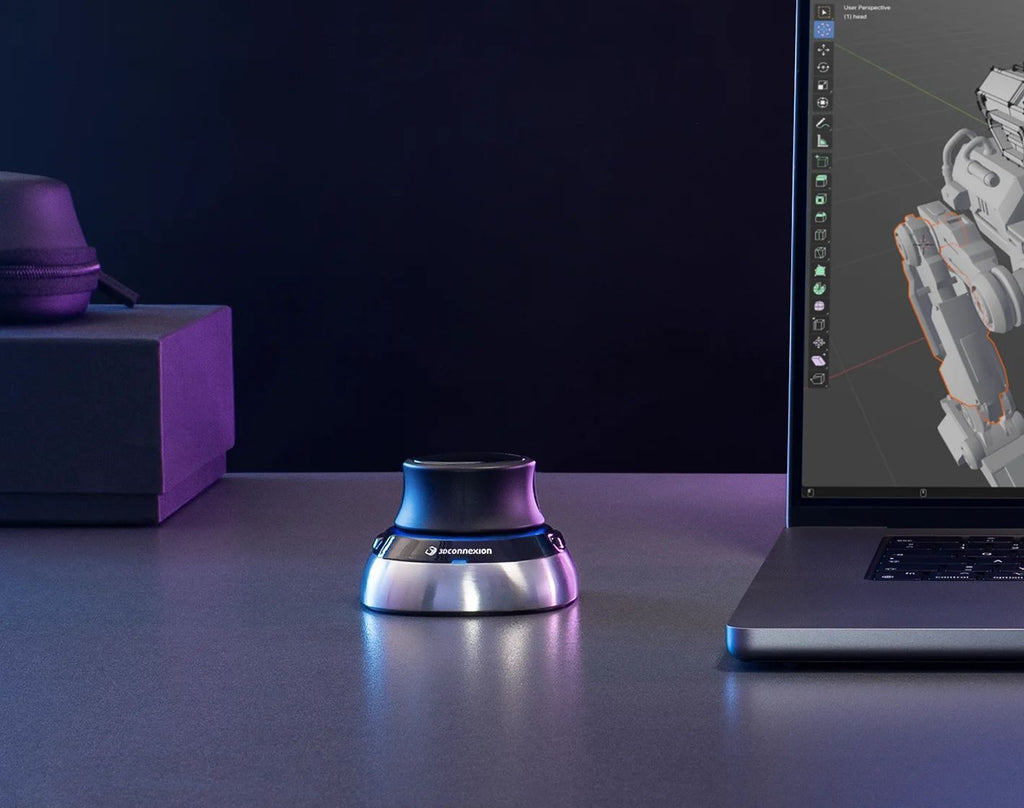 3Dconnexion SpaceMouse mouse Ufficio RF Wireless + Bluetooth + USB Type-A 6DoF [3DX-700115]