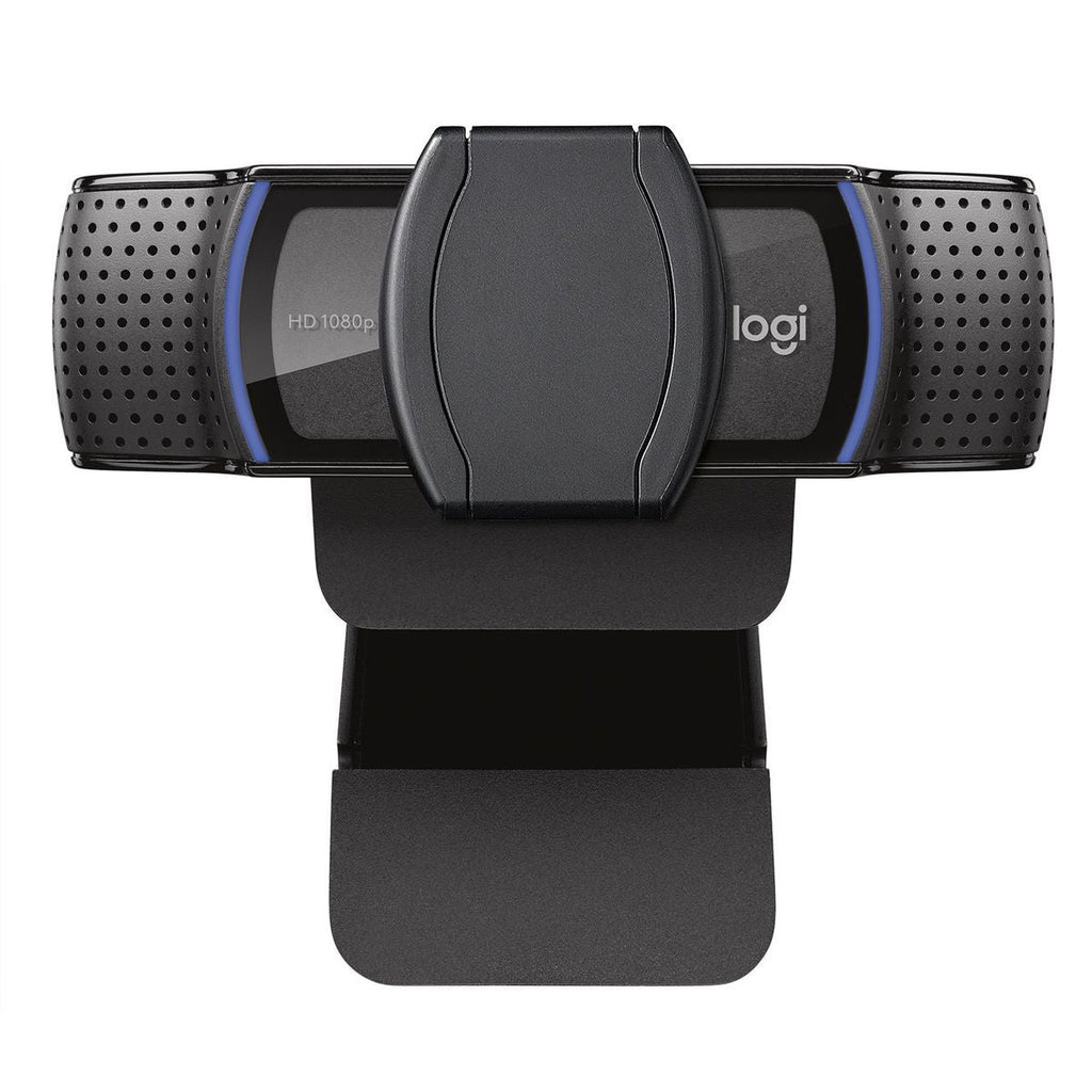 Logitech C920S HD Pro Webcam, Videochiamata Full HD 1080p/30fps, Audio Stereo Chiaro, Correzione Luce HD, Privacy Shutter, Per Skype, Zoom, FaceTime, Hangouts, PC/Mac/Laptop/Tablet/XBox, Nero [960-001252]