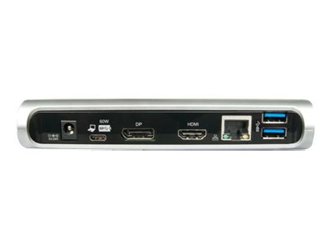 Hamlet Docking Station collega due display HDMI e DP con 4 porte usb 3.0, LAN e audio [HDOCKS500C]