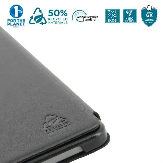 Mobilis 068016 custodia per tablet 31,5 cm (12.4") Custodia a libro Nero [068016]