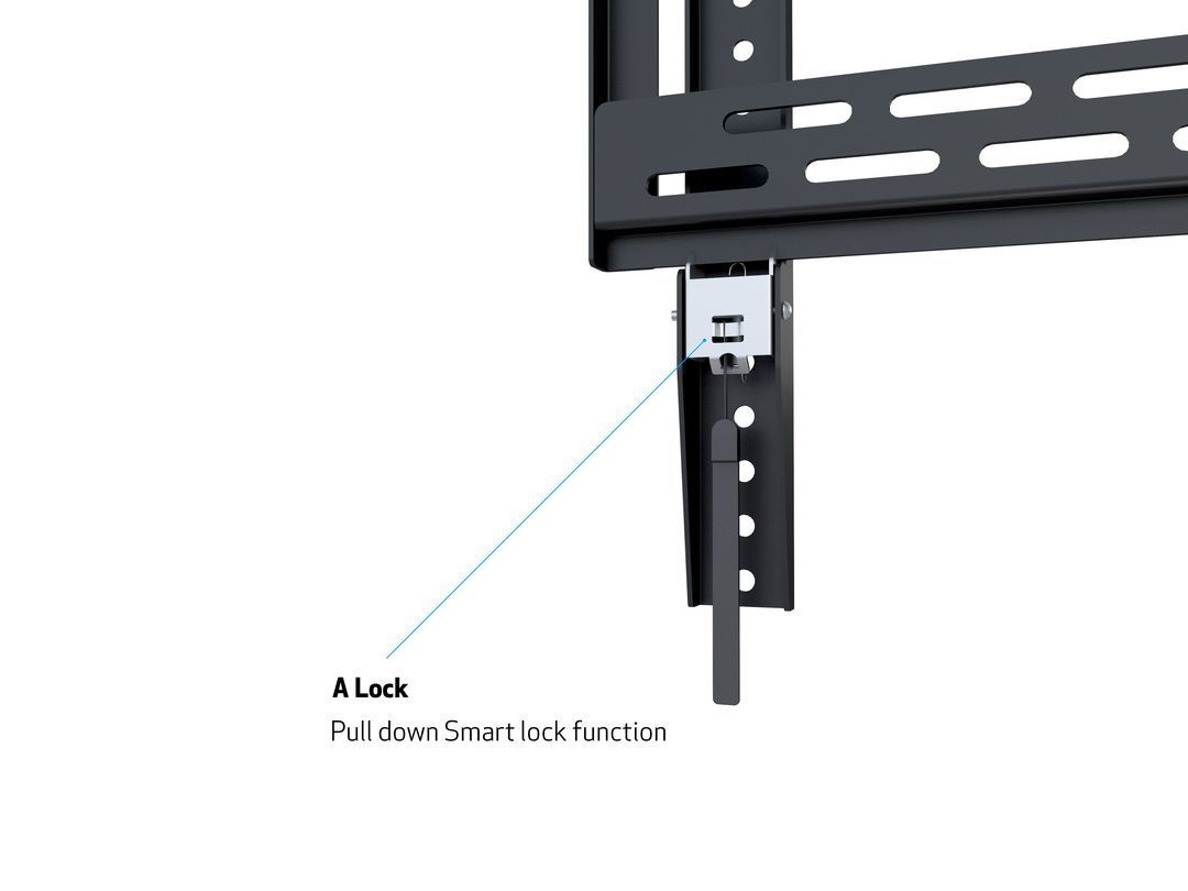 ITB MB8830 Supporto TV a parete 2,54 m (100") Nero [MB8830]