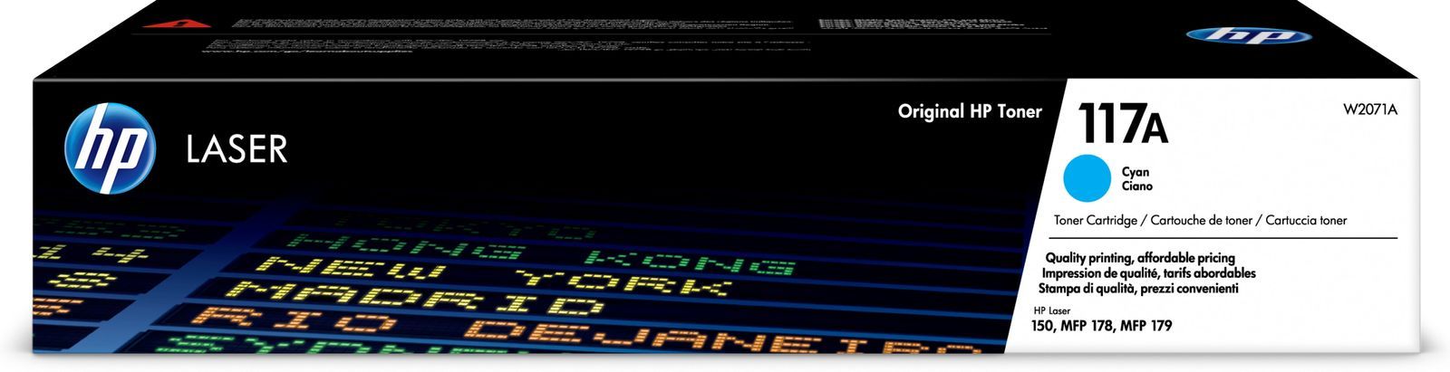 HP Cartuccia toner ciano per stampante laser originale 117A [W2071A]
