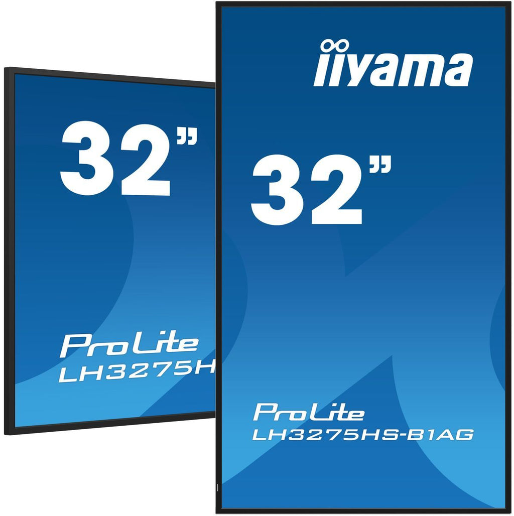 iiyama LH3275HS-B1AG visualizzatore di messaggi Pannello piatto per segnaletica digitale 81,3 cm (32") LCD Wi-Fi 500 cd/m Full HD Nero Processore integrato Android 11 24/7 [LH3275HS-B1AG]
