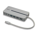 Lindy 43360 replicatore di porte e docking station per laptop Cablato USB 3.2 Gen 1 (3.1 Gen 1) Type-C Argento, Bianco [LINDY43360]